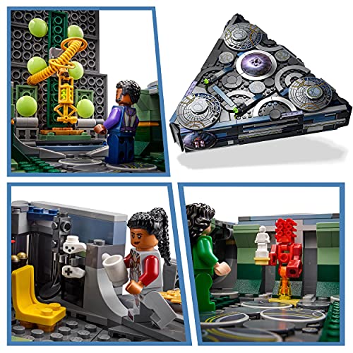 LEGO 76156 Marvel Ascenso de Domo, Juguete de Construcción de Nave Espacial de Superhéroes de la película Los Eternos con 2 Figuras