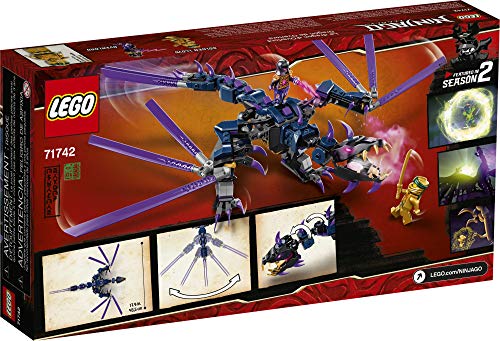 LEGO NINJAGO Legacy Overlord Dragon 71742 Kit de construcción de juego Ninja con juguete de dragón Posable, nuevo 2021 (372 piezas)