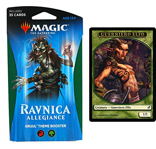 LEONARDO SERVIZI SAS DI Bergamin Catia & C. WOTC Magic Ravnica Allegiance Theme Booster Gruul Theme Booster + Carta de Guerrero elfo