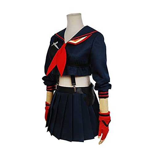 lilongjiao Matoi Ryuko Cosplay MATAR La MATAR Trajes de anime Vestidos Uniformes Disfraces de Halloween Animación Lugares de exposición (Color : Black, Size : XXL)