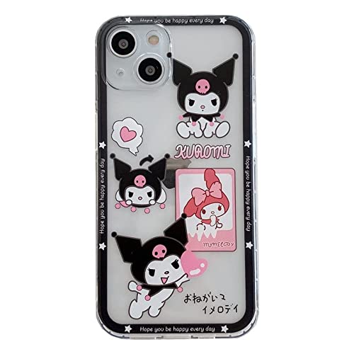 Lindo Anime KU-Romi My My-Lody Funda for 11/12/13 / Pro MAX 12 Mini vs/XR 7p / 8p Chicas de Juguete (Color : 11 Pro MAX, Height : Kuromi)