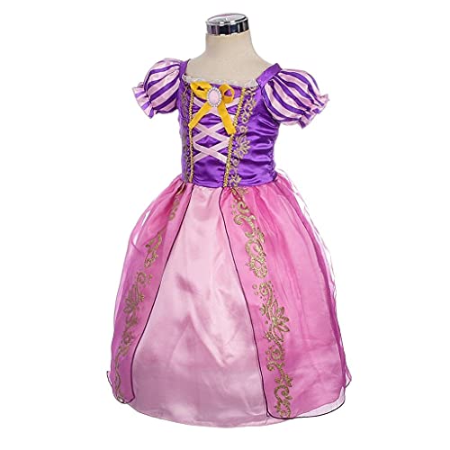 Lito Angels Disfraz de Princesa Rapunzel Vestido para Niña, Talla 13-14 años, Morada