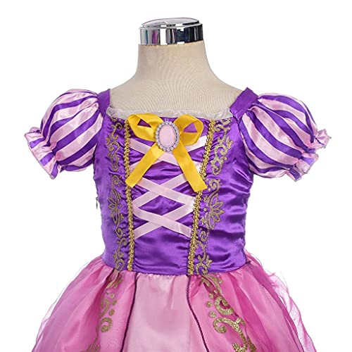 Lito Angels Disfraz de Princesa Rapunzel Vestido para Niña, Talla 13-14 años, Morada