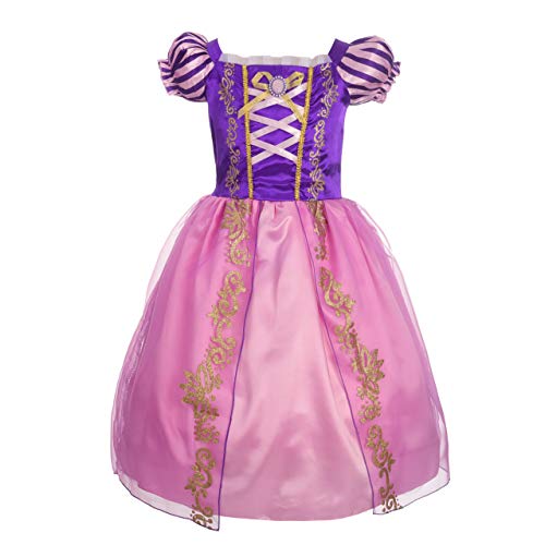 Lito Angels Disfraz de Princesa Rapunzel Vestido para Niña, Talla 13-14 años, Morada