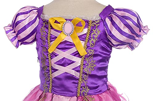 Lito Angels Disfraz de Princesa Rapunzel Vestido para Niña, Talla 13-14 años, Morada