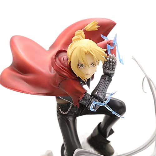 lnqza Edward Elric & Alphonse Elric Muñeca Figura 丨 Pose de Rodillas estática Animación Accesorios de Escritorio periféricos Adornos Juguete Coleccionable Modelo 30 cm PVC