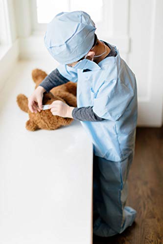 Los juegos de simulación de Vestir Latina niños de los niños al médico de Scrub traje