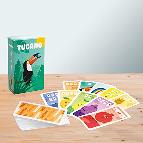 Ludilo - Tucano, Juego Educativo, Juegos De Cartas para Niños 6 Años O Más, Juegos De Mesa Familiares 2-4 Jugadores, 15 Minutos, Juego De Viaje, Regalos para Niños