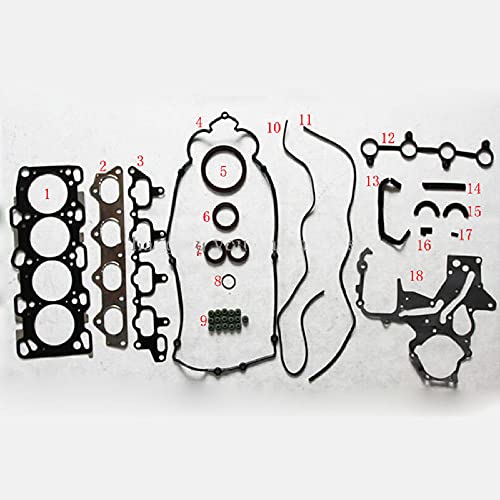 LYNLYN Juego de Juntas para 16V G4JP G4BP Metal Metal DE Metal Kits Piezas DE RECUPERTAS DE Puesta DE Pista DE EJERCICIÓN DE Motores 20910-23C30 Liyannan