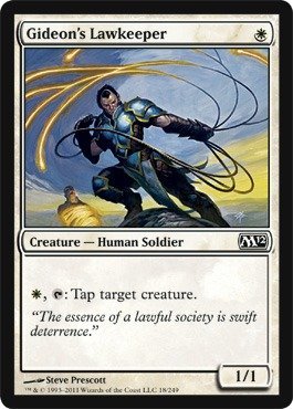 Magic The Gathering - Gideon's Lawkeeper - Disciplinato de Gideon - Magic 2012 - Foil