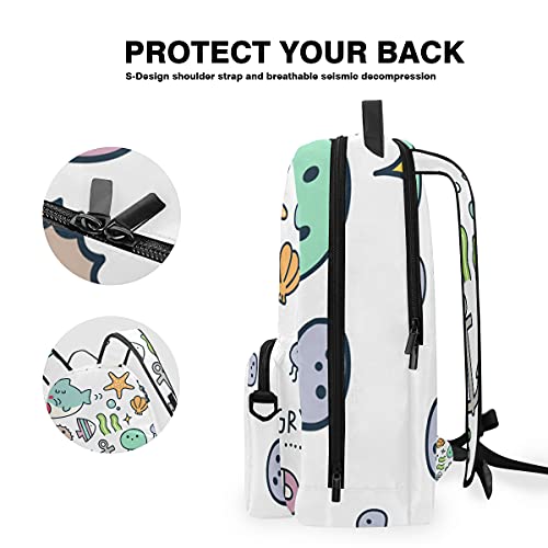 MALPLENA Daypack Hungry Marine Organism - Bolsa de viaje