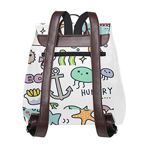 MALPLENA Daypack Hungry Marine Organism Mochila de viaje