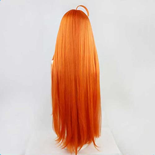 MAOMA Peluca Cosplay Anime，Peluca Kiryu Coco，Orange Long Peluca Cosplay,con Red de Peluca Gratis,Halloween Hair,para Cosplay de Fiesta ​diari(Size:Style 1)