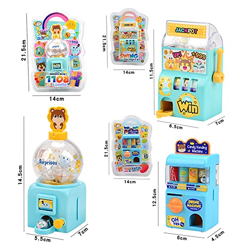 Máquina Expendedora de Bebidas, Mini Máquina de Lotería Portátil Juguetes Manual Draw Shake Lucky Ball Juego de Simulación Juguete Educación Temprana Juguete Cognitivo Regalo para Niño(#1)