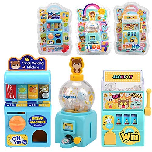 Máquina Expendedora de Bebidas, Mini Máquina de Lotería Portátil Juguetes Manual Draw Shake Lucky Ball Juego de Simulación Juguete Educación Temprana Juguete Cognitivo Regalo para Niño(#1)