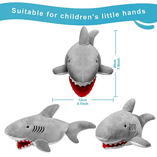 Marionetas de Mano 4 Marionetas de Mano de Animales Marinos, Juguetes de Peluche adecuados para Contar Historias y Juegos de rol Regalos para niños (4 Piezas)