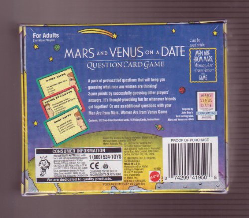 Mars and Venus on a Date Question Card Game