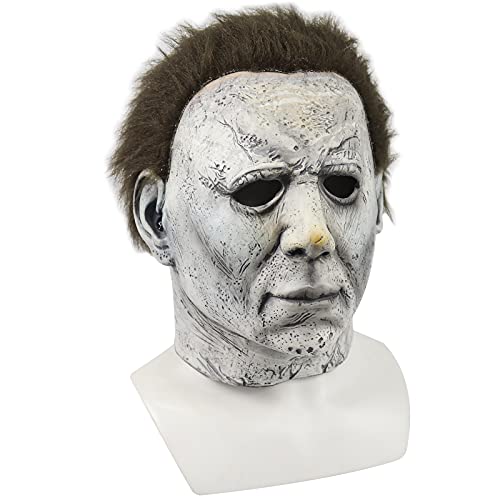 Máscara de Michael Myers para cosplay de terror, Halloween, cara completa, de látex