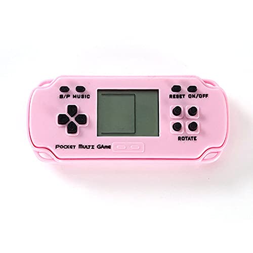 MEISI Consola de Juegos de Mano Retro, Jugador de Mini Juego con Juego clásico nostálgico, Juego de Ladrillos portátiles Festival de Vacaciones Festival Regalos para niños Adultos (Rosa)