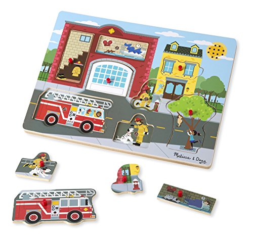 Melissa & Doug- Around The Fire Station Sound Puzzle (10736)