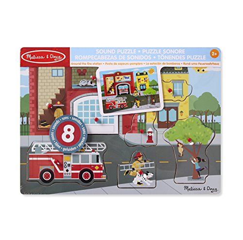 Melissa & Doug- Around The Fire Station Sound Puzzle (10736)