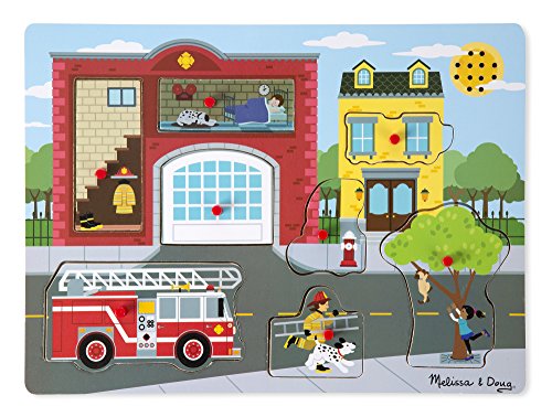 Melissa & Doug- Around The Fire Station Sound Puzzle (10736)