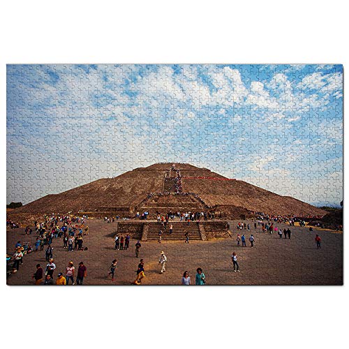 México Pirámide de la Luna San Juan Teotihuacan Puzzle 1000 Piezas para Adultos Familia Rompecabezas Recuerdo Turismo Regalo