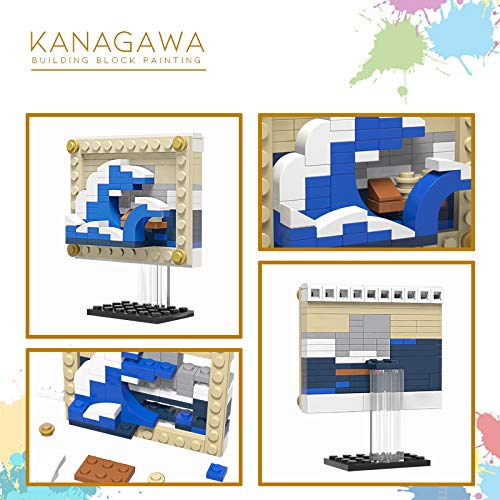 Millionspring Kanagawa Pinturas Famosas Kits de construcción creativos Modelo de Juguetes de construcción Regalo para Adultos y niños - 123 Piezas