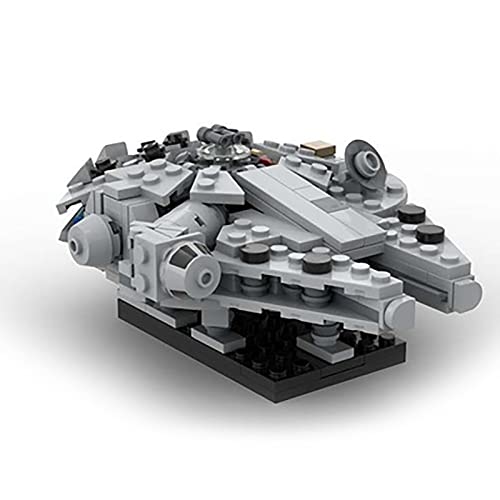 Mini modelo de nave espacial Millennium Falcon, 282 piezas Kit de nave espacial modelo crucero compatible con LG Star Wars