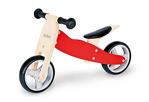 Mini tricycle 'Charlie', red/natural