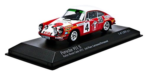 Minichamps Pm400726804 - los Coches Modelo Porsche 911 S 2nd Puesto nº 4 Monte Carlo 1972 Larrousse-Perramo Escala 1:43