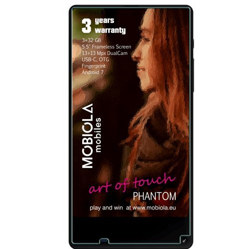 Mobiola Phantom 5.5" SIM Doble 4G 3GB 32GB 3000mAh Negro - Smartphone (14 cm (5.5"), 3 GB, 32 GB, 13 MP, Android 7.0, Negro)