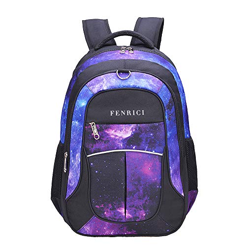 Mochila para chicas | Niños | Adolescentes | Fenrici | 46 cm | Duradera | Primaria | Secundaria | Preparatoria | Universidad | Apoyando a los niños con enfermedades poco frecuentes (FE, Mediana)