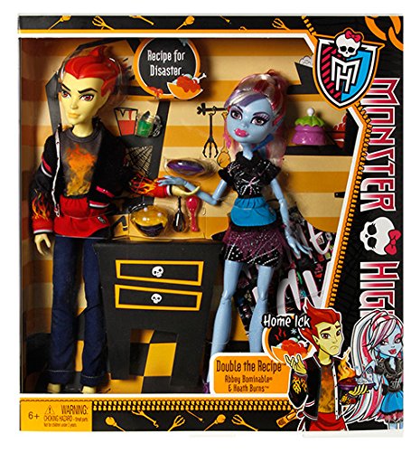 Monster High - Pareja abominable: Abbey Bominable y Heath Burns/ Thomas Cramé compañeros de cocina (Mattel BBC82)