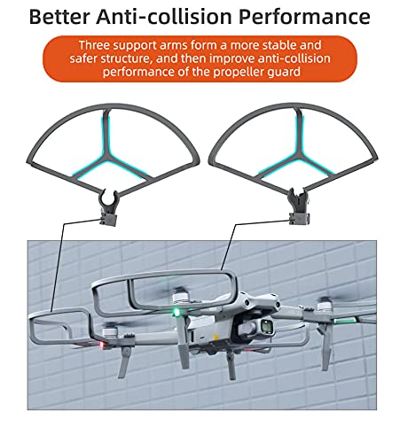 MotuTech 2 en 1 - Protección de hélice + tren de aterrizaje plegable para DJI Air 2S / Mavic Air 2 antigolpes, anillo protector de hélice