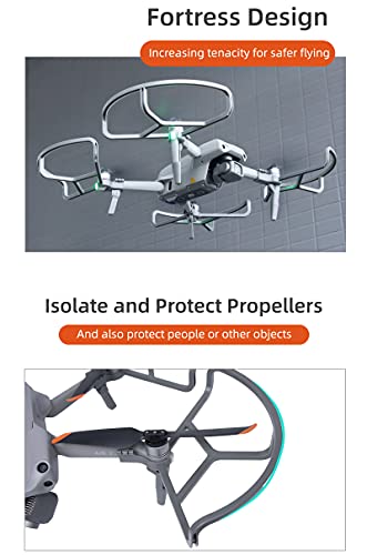 MotuTech 2 en 1 - Protección de hélice + tren de aterrizaje plegable para DJI Air 2S / Mavic Air 2 antigolpes, anillo protector de hélice