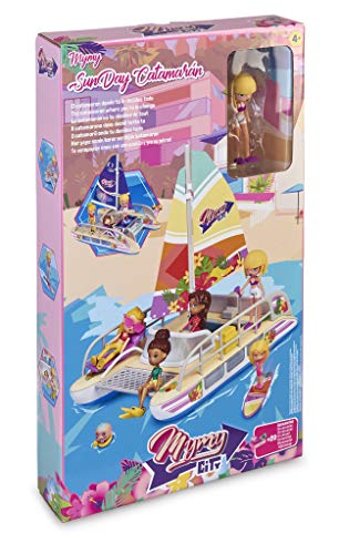 mymy CiTY Sun Day Catamaran - Barco catamarán con Figura y Accesorios para niños y niñas a Partir de 4 años - (Famosa 700016285)