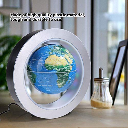 MZXUN Explorar el Mundo Globo Flotante antigravedad giratoria Globo Flotante Maglev Mapa del Mundo Educación Geografía Iluminado Enseñanza del Ministerio del Interior Decoración