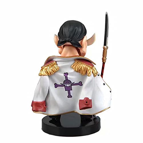 NAMFZX One Piece Papa White Beard Edward Newgate Anime Figura Q Versión Sacudiendo la Cabeza/Estatua estática de PVC/Muñeca Modelo de Personaje cumpleaños/Personaje de jue