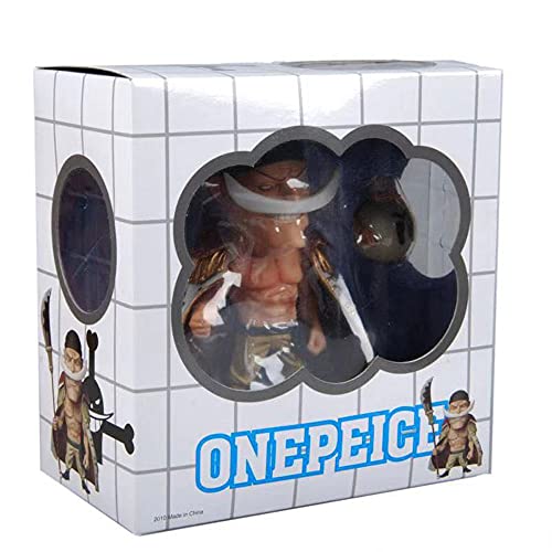 NAMFZX One Piece Papa White Beard Edward Newgate Anime Figura Q Versión Sacudiendo la Cabeza/Estatua estática de PVC/Muñeca Modelo de Personaje cumpleaños/Personaje de jue