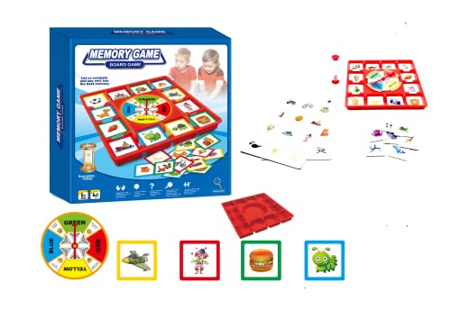 Neo- Juego de Mesa Memory con Ruleta, Multicolor (5083)