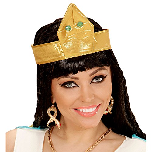 NET TOYS Pendientes de Serpiente faraona Aros Cleopatra Clips Orejas egipcios Joyas Reina egipcia Bisutería de Diosa de la antigüedad Accesorio Disfraz Mujer