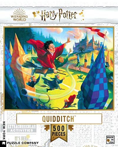 New York Puzzle Company - Puzzle de 500 Piezas, diseño de Harry Potter Quidditch