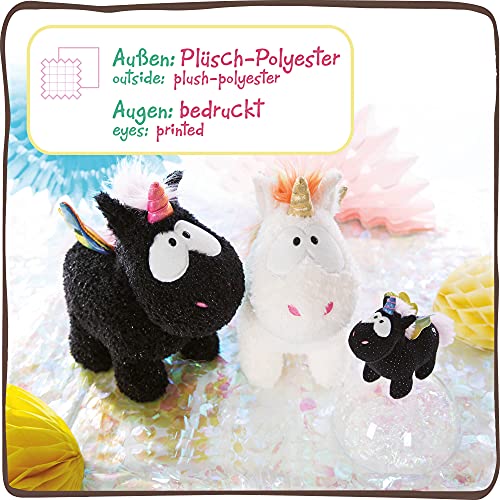 NICI el tierno cojín de Animal de los Unicornios Arcoiris Yin y Yang 43 x 25 cm – acogedora Almohada Theodor & Friends, Cojines rectangulares de Animales Rellenos, Juguetes Criaturas místicas, 47385