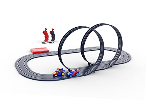 Ninco - Superthings Double Looper. Circuito de carreras. Incluye dos coches con 2 Superthings. +3 años. 91018