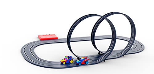 Ninco - Superthings Double Looper. Circuito de carreras. Incluye dos coches con 2 Superthings. +3 años. 91018