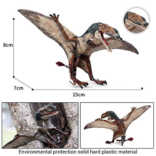 Niños Nuevo jurásico depredador carnívoro Boca Abierta pterodáctilo sólido PVC Dinosaurio Mundo Animal Modelo Figuras de acción de Juguete