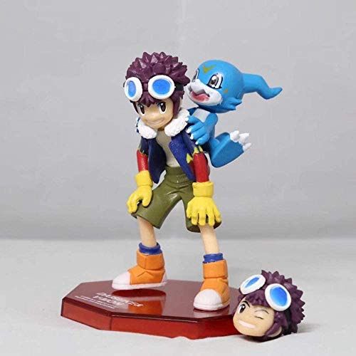 No Digimon Adventure Motomiya Daisuke-V-Mon 10cm Anime Fans Figura de Regalo Davis-V-Mon 10cm