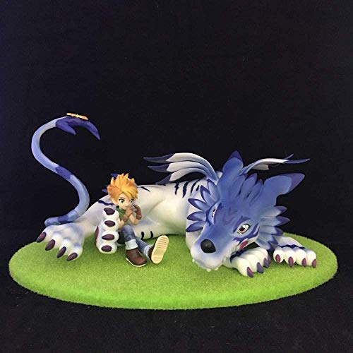 No WEIbeta Anime Fans Figura de Regalo Escultura Digimon Tyrannosaurus Ishida Yamato Garuru Bestia en Caja Alta 13CM