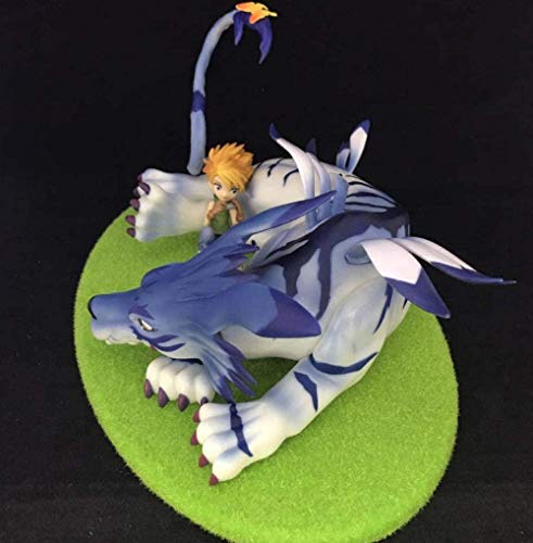 No WEIbeta Anime Fans Figura de Regalo Escultura Digimon Tyrannosaurus Ishida Yamato Garuru Bestia en Caja Alta 13CM